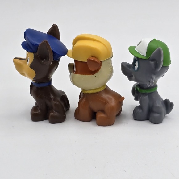 Paw Patrol Rubble Chase Rocky Mini Figure Loose 1.5" Figure Spin Master Lot - Picture 5 of 7